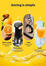 400W Juice Extractor, 22000RPM Motor with 3" Wide Chute for Whole Fruits/Vegetables, 2-Speed Juicer, Easy-Clean Design