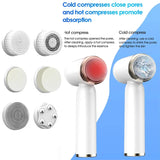6‑in‑1 Ultrasonic Facial Cleansing Brush – Exfoliate, Pore Clean, Compress