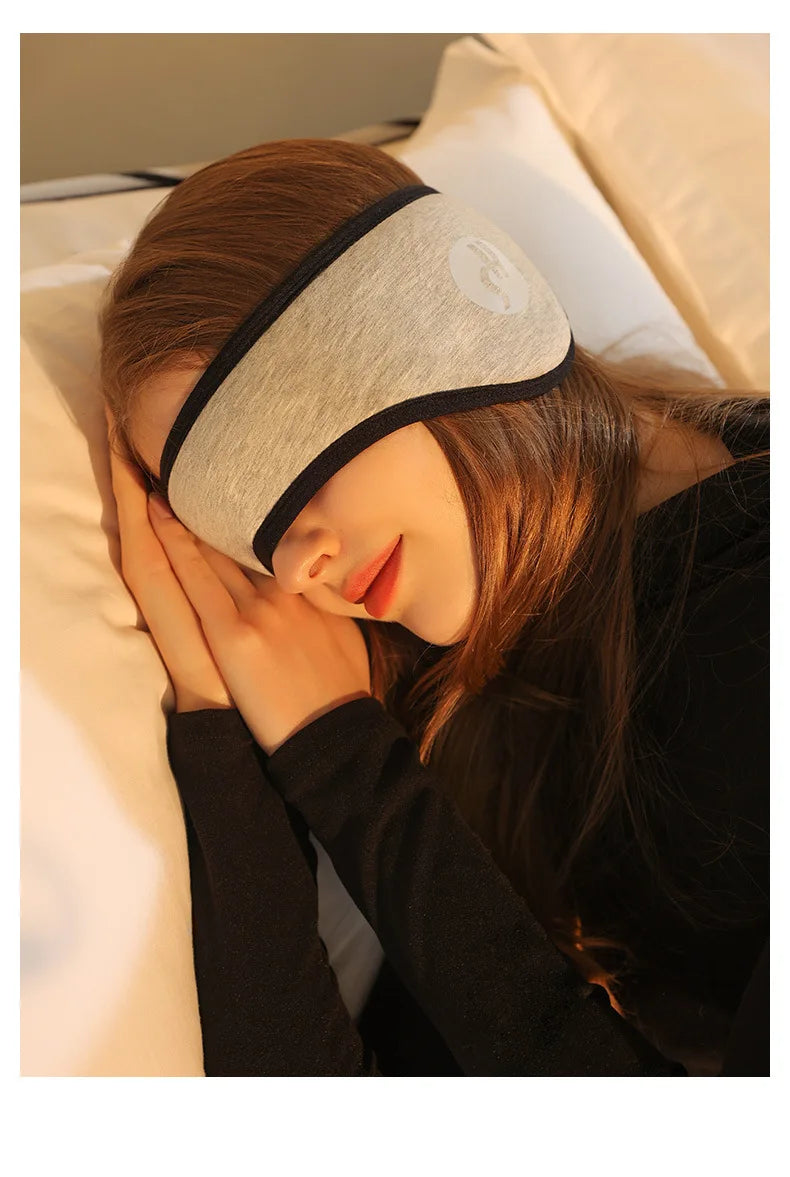 2 in 1 Noise-reducing Sleep Earplugs Adjustable Eye Mask InsulatedEarplugs Travel Nap Lunch Break Sound Insulation Earmuffs