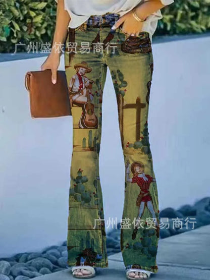2025 New Plus Size Women's Casual Trousers Thin Style Jeans Women's Fashionable Elegant Design