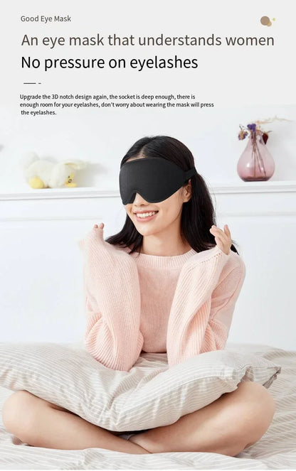 3D Sleep Mask Blindfold Sleeping Aid Eye Mask Soft Memory Foam Face Mask Eyeshade 99% Blockout Light Slaapmasker Eye Cover Patch
