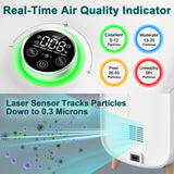 Jafända Air Purifier – 4× HEPA Filters, Covers 2105 Sq Ft, Smoke & Odor Removal