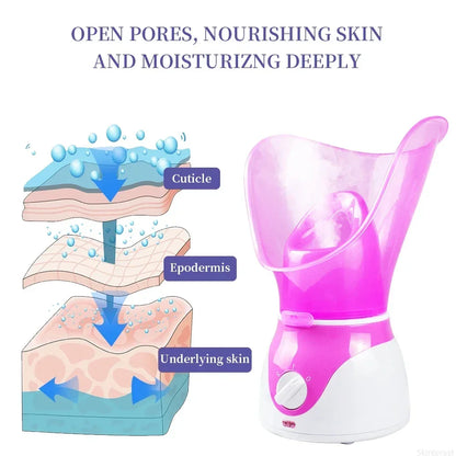 Facial Sauna Home Spa Warm Mist Moisturizing Pore Cleanser Removing Acne Aromatherapy Skin Care Face Steamer