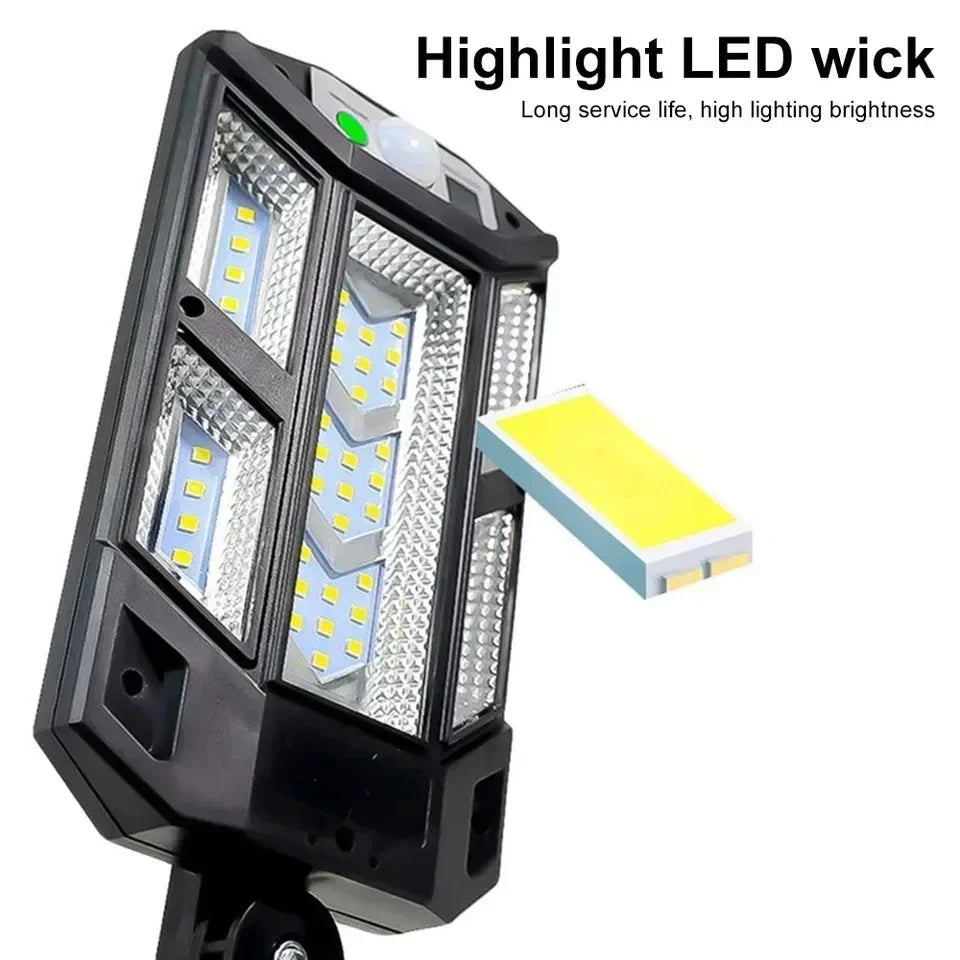 Newest Solar LED Light 300000LM Outdoor Solar Lamp Of Motion Sensor 4 Mode Waterproof IP65 Solar Garden Light Street Yard Lanter