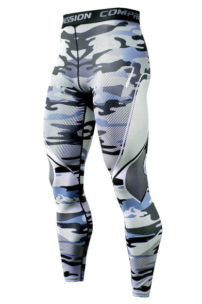 Men's Running Leggings Sportswear Quick Dry Gym Fitness Tights Workout Training Jogging Sports Trousers Compression Sport Pants