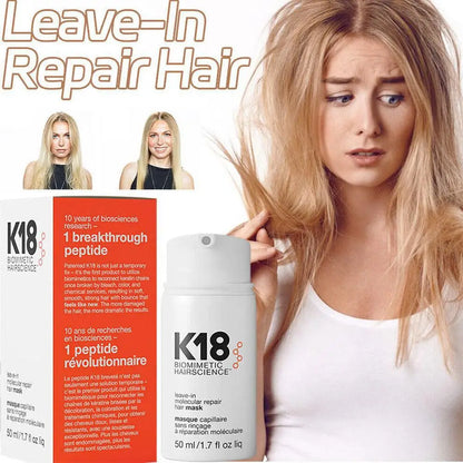 K18 Shampoo And Leave-in Molecular Repair Hair Mask Set 250ml Shampoo 1/2pcs 50ml Hair Mask Deep Cleansing Glossy Hair Care