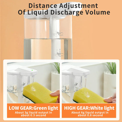 550ml Automatic Liquid Soap Dispensers Recharge Sensor Hand Sanitizer Machine for Kitchen Bathroom Shampoo Shower Gel Detergent