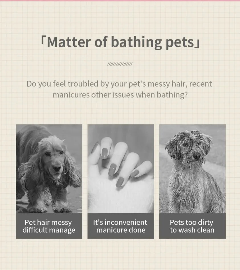 USB Rechargeable 3-in-1 Pet Grooming Brush with Steam Spray & Massage, Anti-Flying Hair Electric Bath Brush for Dog Cat Shedding