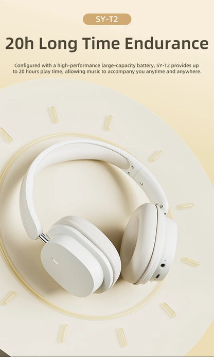 Original Bluetooth Headphone Headset SY-T2 High Quality Noise Reduction Wireless Microphone Wired Earphone Gamers Headphones