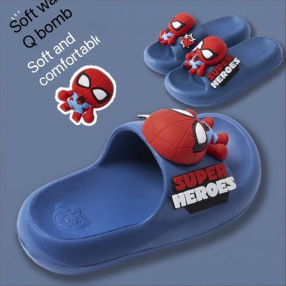 Spider Man Children's Slippers Summer Boys' Non Slip Indoor And Outdoor Home Soft Bottom Boys' Cartoon Cool Slippers