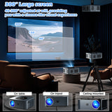 HORLAT LCD Android Projector 25000Lumen LED 4K Smart Home Theater Full HD Auto Focus Native 1080P Bluetooth 5G WiFi Video Beamer