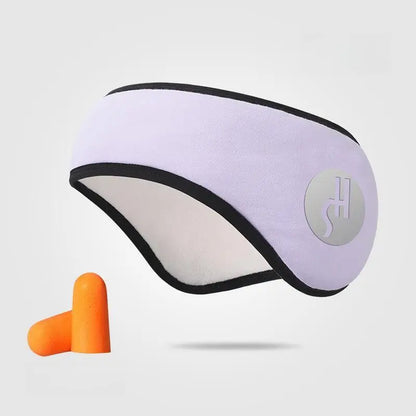 2 in 1 Noise-reducing Sleep Earplugs Adjustable Eye Mask InsulatedEarplugs Travel Nap Lunch Break Sound Insulation Earmuffs