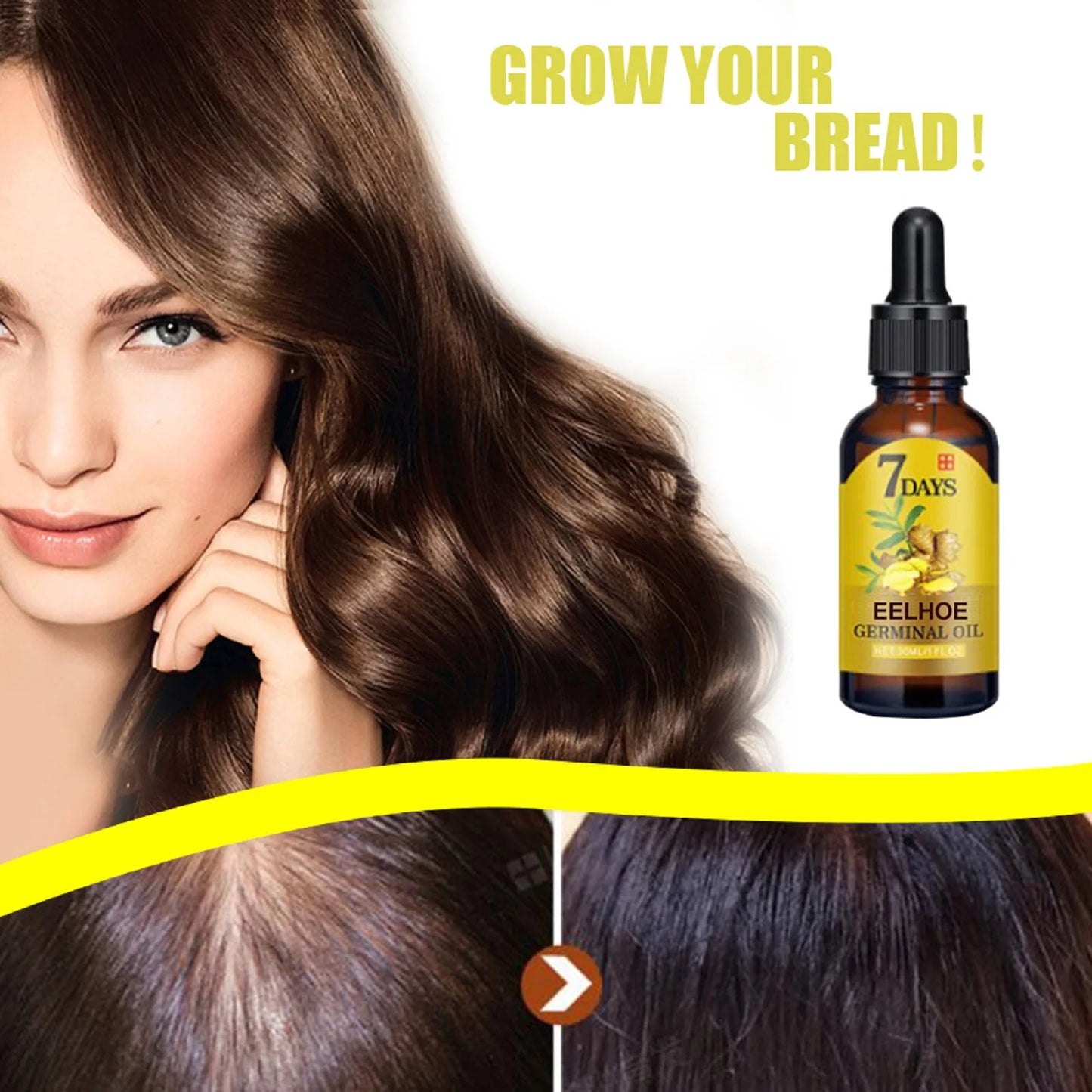 Ginger Hair Care Liquid Prevent Hair Loss Nourish Hair Follicles Strengthen Hair Roots Increase Hair Luster Nutrition Essence