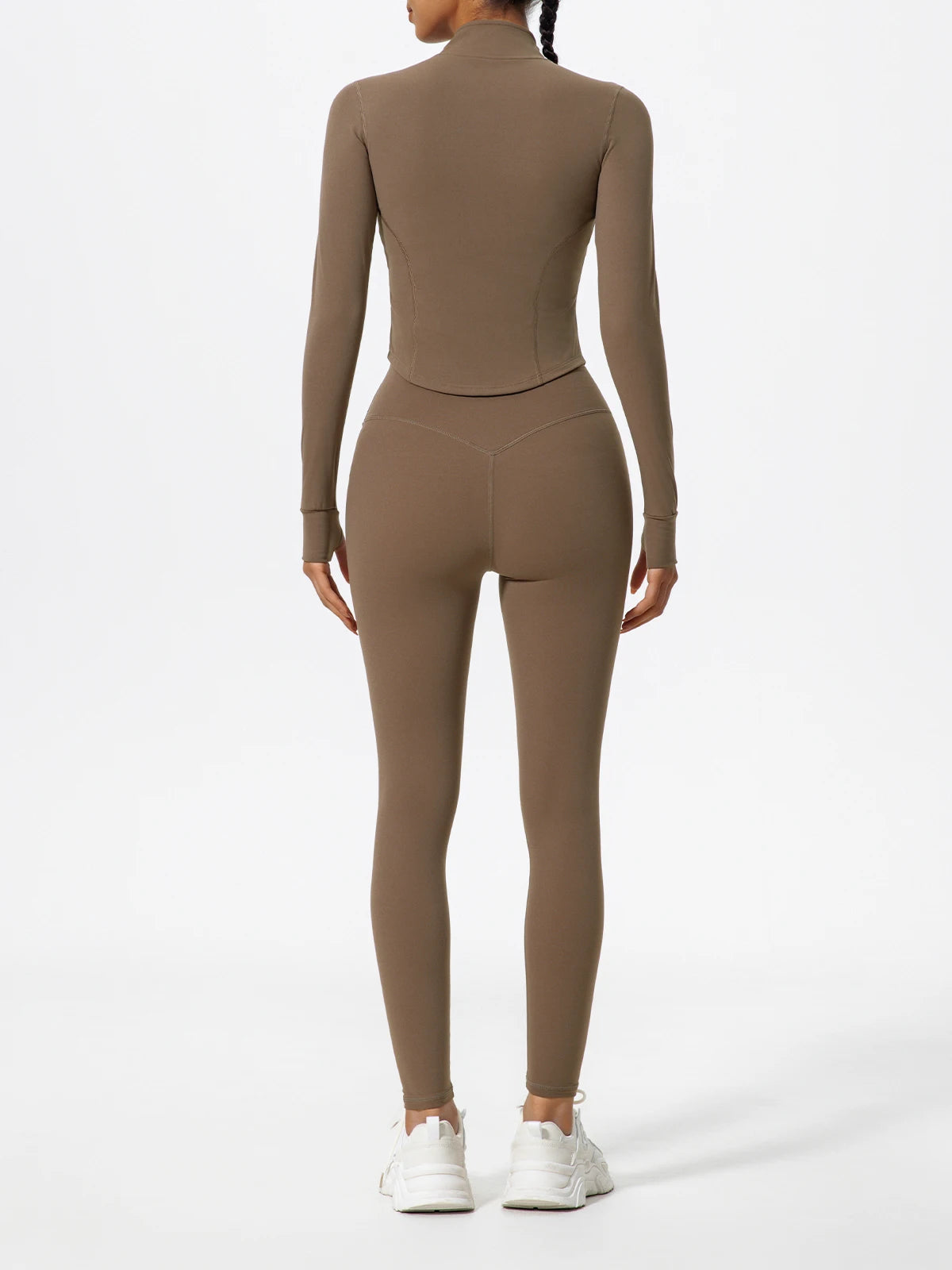 Hearuisavy Ultra-Soft Fabrics Casual Tight Sports Jackets Women Zipper Yoga Clothes Female Quick-Dry Long Sleeve Sportswear
