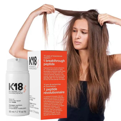 K18 Shampoo And Leave-in Molecular Repair Hair Mask Set 250ml Shampoo 1/2pcs 50ml Hair Mask Deep Cleansing Glossy Hair Care