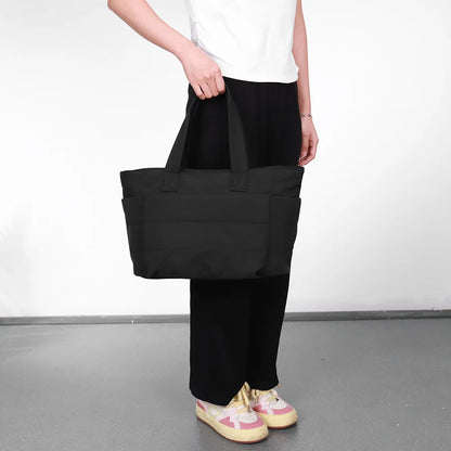 Puffer Tote Bag for Women Lightweight Down Cotton Padded Crossbody Bag Large Capacity Handbag Puffy Purse for Shopping Travel ﻿