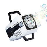 60 Holes Bubble Gun LED Light Electric Automatic Rocket Soap Bubble Machine Toys for Kids Outdoor Wedding Party Children's Gifts