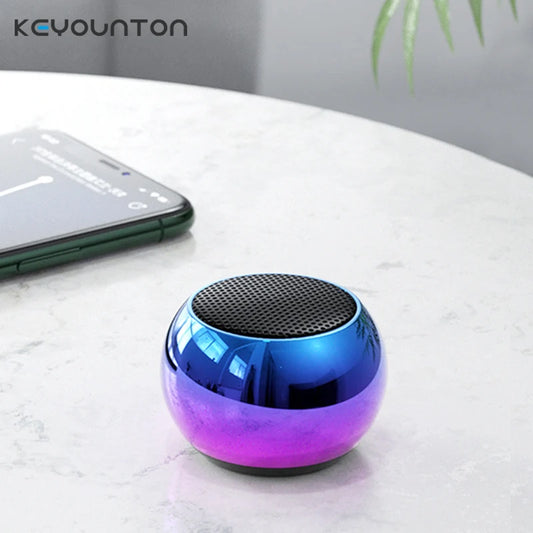 Metal Mini Wireless Bluetooth Speaker Hifi Portable Music Subwoofer Super Bass Stereo Column Mobile Phone Computer Music Player
