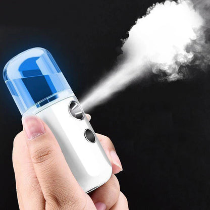 30ml Mini Facial Sprayer Humidifier USB Charging Electric Essential Oil Purifier Aroma Mist Face Moisturizing Steamer