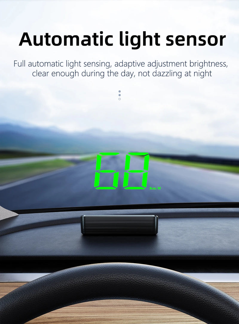 Car Head Up HD Display M2 GPS Speedometer Speed KMH Digital HUD Windshield Projector For All Cars Auto Electronics Accessories