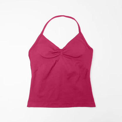 HGC Impact Longline Strappy Top Sports Yoga Vest Underwear Women's Fitness Top Gym Beautiful Back Bra Running Workout Halter