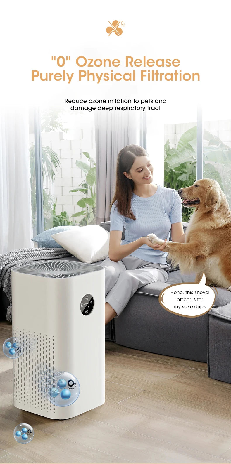 Air Purifier Intelligent Regulation HEPA Negative Ion Purification Multifunctional Air Fresh Formaldehyde Dust Pet Hair Removal