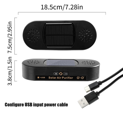 Small car air purifier, USB power cord, automatic operation, built-in deodorization chip, no consumables, no fan, silent.
