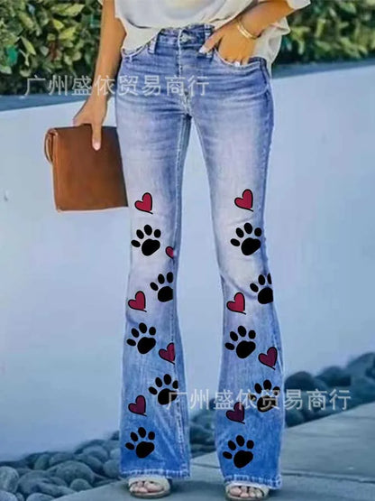 2025 New Plus Size Women's Casual Trousers Thin Style Jeans Women's Fashionable Elegant Design
