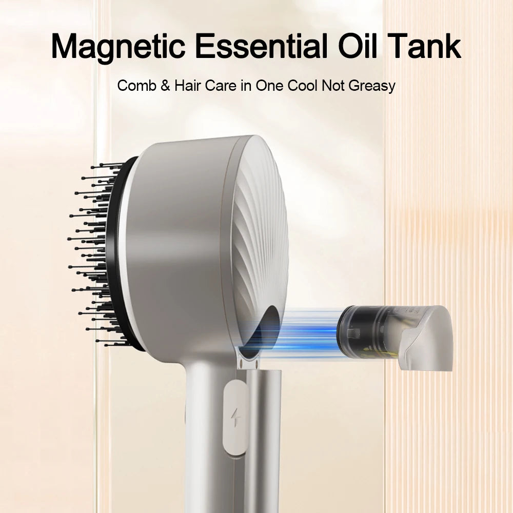 Red Light Vibration Head Massage Comb Electric Massage Comb Oil Applicator Nourishing Scalp Brush Hair Growth Anti Hair Loss