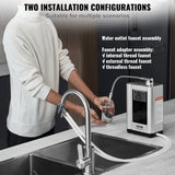 VEVOR Alkaline Water Ionizer Machine pH 3.5-10.5 Alkaline Acidic Hydrogen Water Purifier 7 Water Settings Home Filtration System