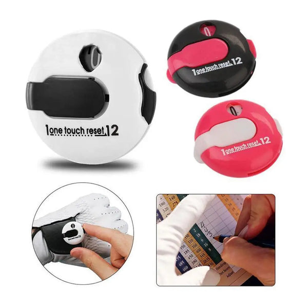 Golf Score Counter Portable Golf Stroke Counter with One Touch Reset Score Indicator Clip for Mini Golf Shot Outdoor Sports Golf
