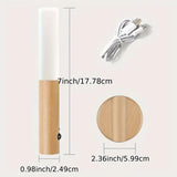 Smart Motion Sensor Night Light LED Rechargeable Magnetic Wall Lamp Portable for Hallway Bedroom Stairs Bathroom Cabinets Decor
