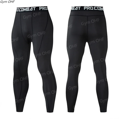 2025 New Mens Compression Pants Tights Cool Dry Leggings Sports Baselayer Running Tights Athletic Workout Active Shorts