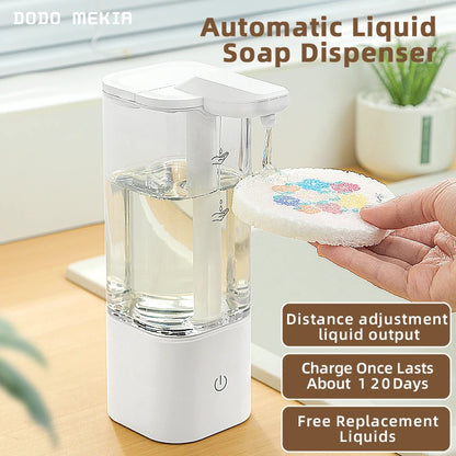 550ml Automatic Liquid Soap Dispensers Recharge Sensor Hand Sanitizer Machine for Kitchen Bathroom Shampoo Shower Gel Detergent