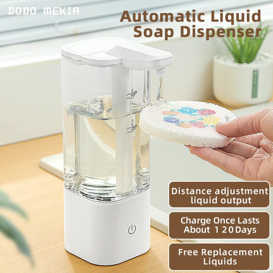 550ml Automatic Liquid Soap Dispensers Recharge Sensor Hand Sanitizer Machine for Kitchen Bathroom Shampoo Shower Gel Detergent
