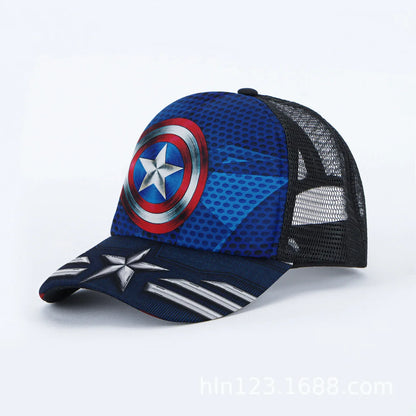 Marvel Anime Cartoon Spiderman Hulk Captain America Iron Man Snapback Cotton Baseball Cap Men Women Hip Hop Dad Mesh Hat