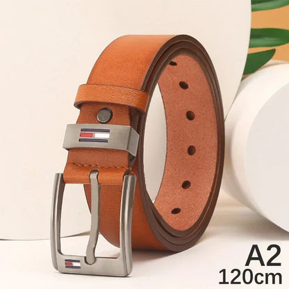 Man Belt Luxury Designer Brand High Quality Men Belt Male PU Leather Belt Men Alloy Pin Buckle Jeans Waistband Waist Straps