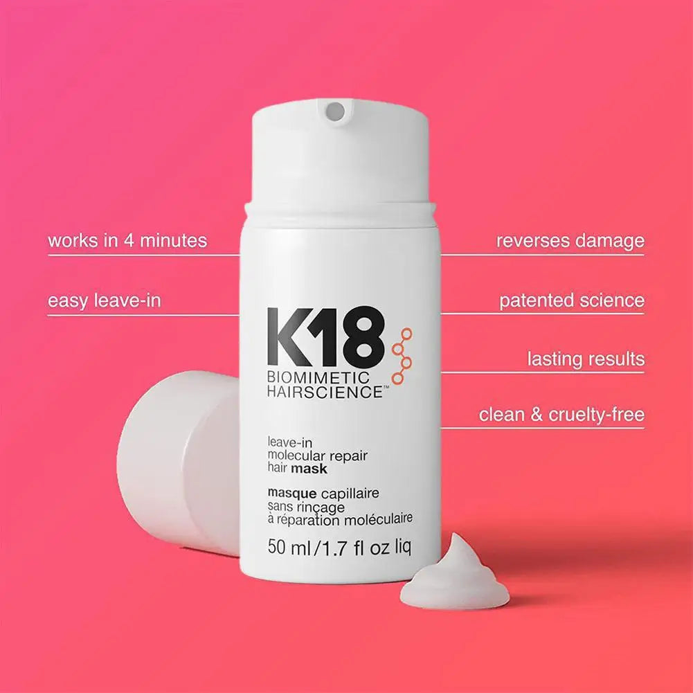 K18 Shampoo And Leave-in Molecular Repair Hair Mask Set 250ml Shampoo 1/2pcs 50ml Hair Mask Deep Cleansing Glossy Hair Care