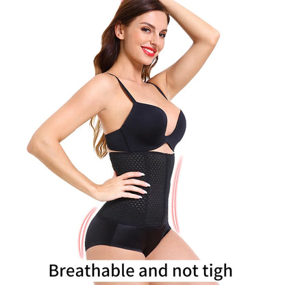 OWEQ Women Waist Slim Body Shaper Waist Trainer Binders Abdominal Band Breathable Puerperal Waist Corset Abdominal Body Shaper