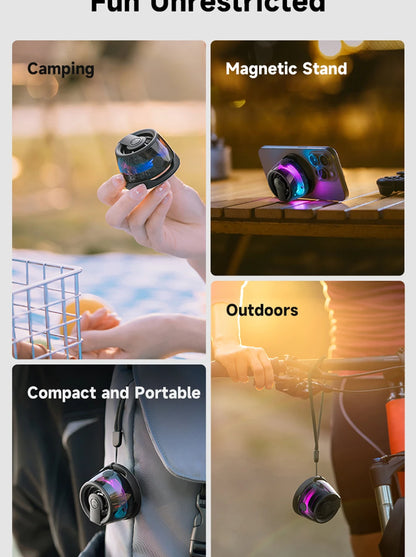 Edifier Portable Bluetooth Speaker HECATE G200 RGB Lighting Magnetic Speaker BT5.3 Mini Sound Box 7 Hours Playback Phone Holder