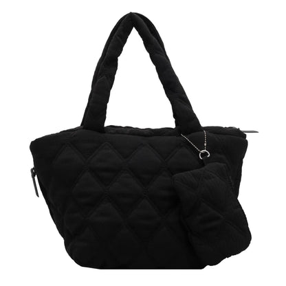 Puffer Tote Bag for Women Lightweight Down Cotton Padded Crossbody Bag Large Capacity Handbag Puffy Purse for Shopping Travel ﻿