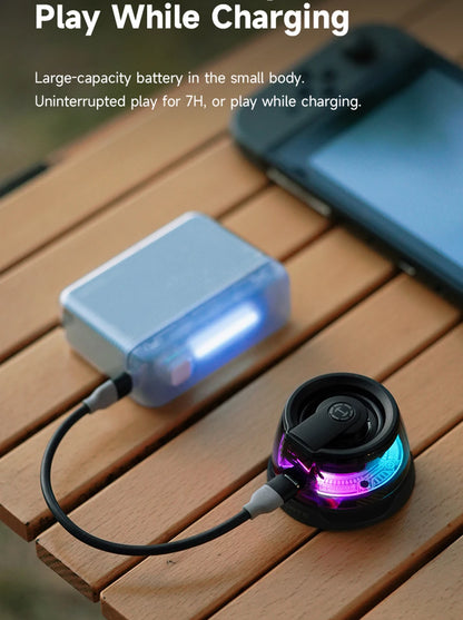 Edifier Portable Bluetooth Speaker HECATE G200 RGB Lighting Magnetic Speaker BT5.3 Mini Sound Box 7 Hours Playback Phone Holder