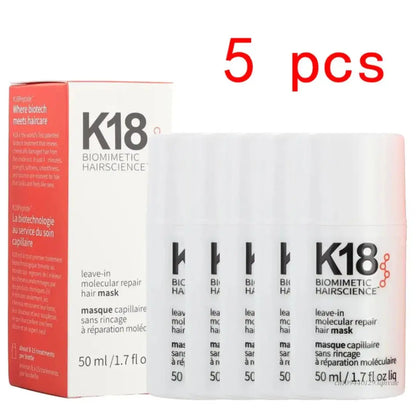 Leave-In K18 Hair Mask Molecular Repair Conditioner Deep Restores Damaged Hair Keratin Treatment For Hair And Scalp Hair Care