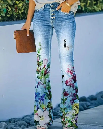 2025 New Women's Casual Trousers Thin Style Jeans Women's Fashionable Elegant Design