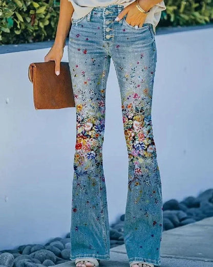 2025 New Plus Size Women's Casual Trousers Thin Style Jeans Women's Fashionable Elegant Design
