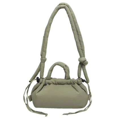 Puffer Tote Bag for Women Lightweight Down Cotton Padded Crossbody Bag Large Capacity Handbag Puffy Purse for Shopping Travel ﻿