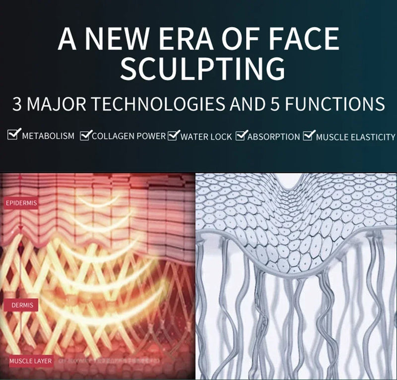 2024 Smart Facial Massager Lifting and Firming V-shaped Face-lifting Device All-round Body Shaping Anti-aging Beauty Instrument