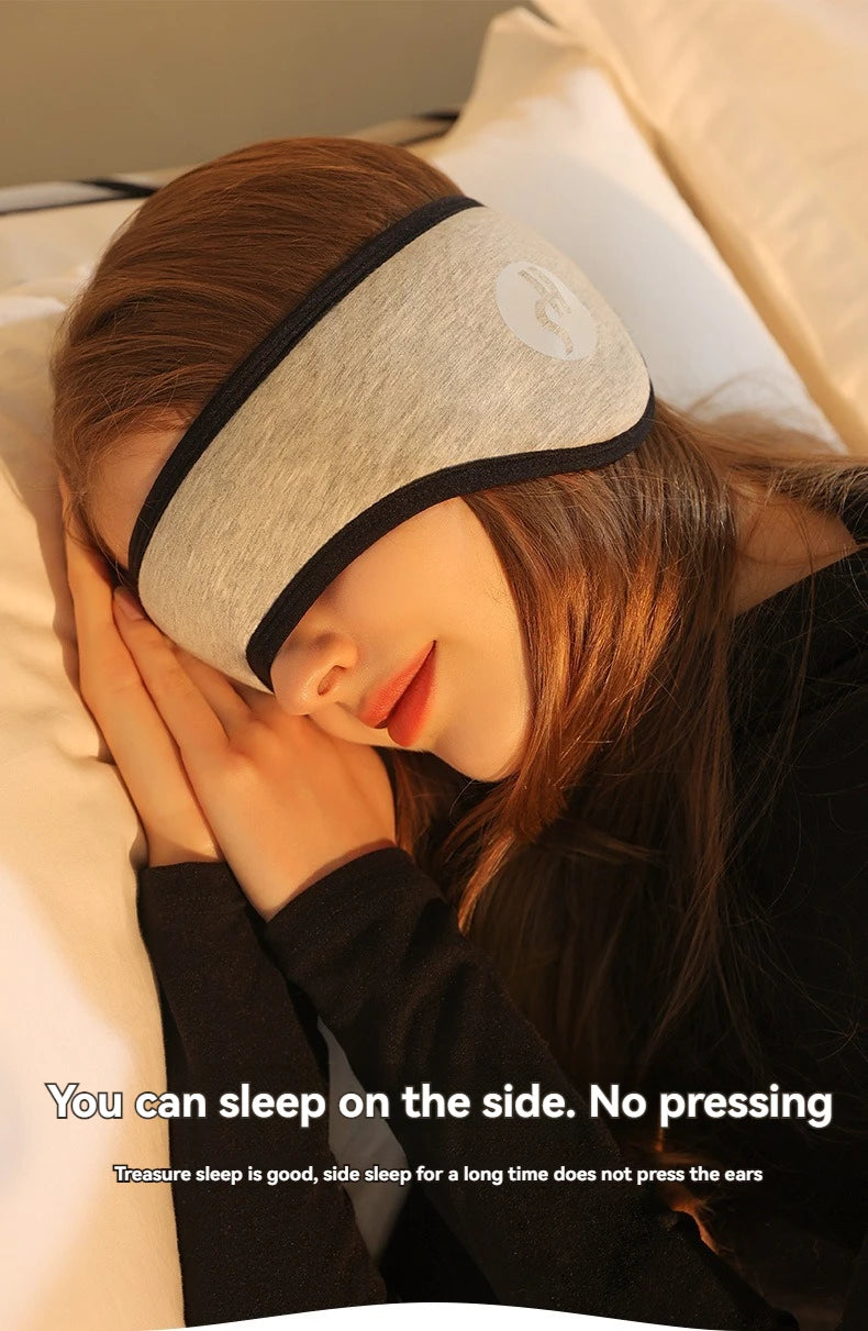 2 in 1 Noise-reducing Sleep Earplugs Adjustable Eye Mask InsulatedEarplugs Travel Nap Lunch Break Sound Insulation Earmuffs