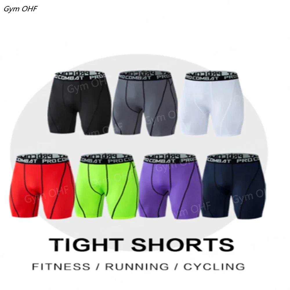 2025 New Mens Compression Pants Tights Cool Dry Leggings Sports Baselayer Running Tights Athletic Workout Active Shorts