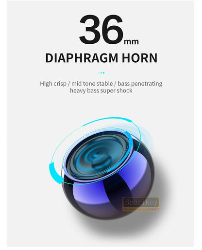 Metal Mini Wireless Bluetooth Speaker Hifi Portable Music Subwoofer Super Bass Stereo Column Mobile Phone Computer Music Player